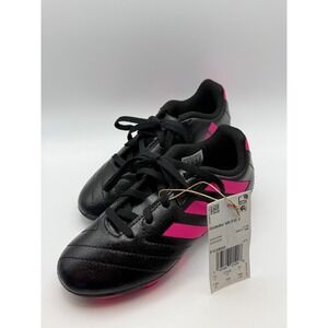Adidas Goletto VII FG J Kids Soccer Cleats Black Shock Pink FV2895 Size 13K NEW
